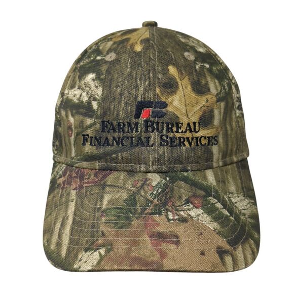 Farm Bureau Financial Services Strapback Hat Camouflage OS Adjustable W/Tag Katl - Picture 1 of 8